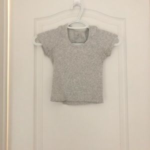Gray Crop Top Brandy Melville